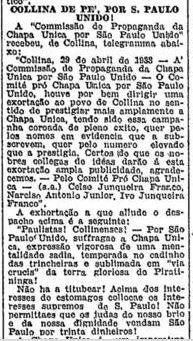 art-collina-chapa-unica-sao-paulo-unido-folha-de-sp-telegrama-29-abril-1933-recorte-1