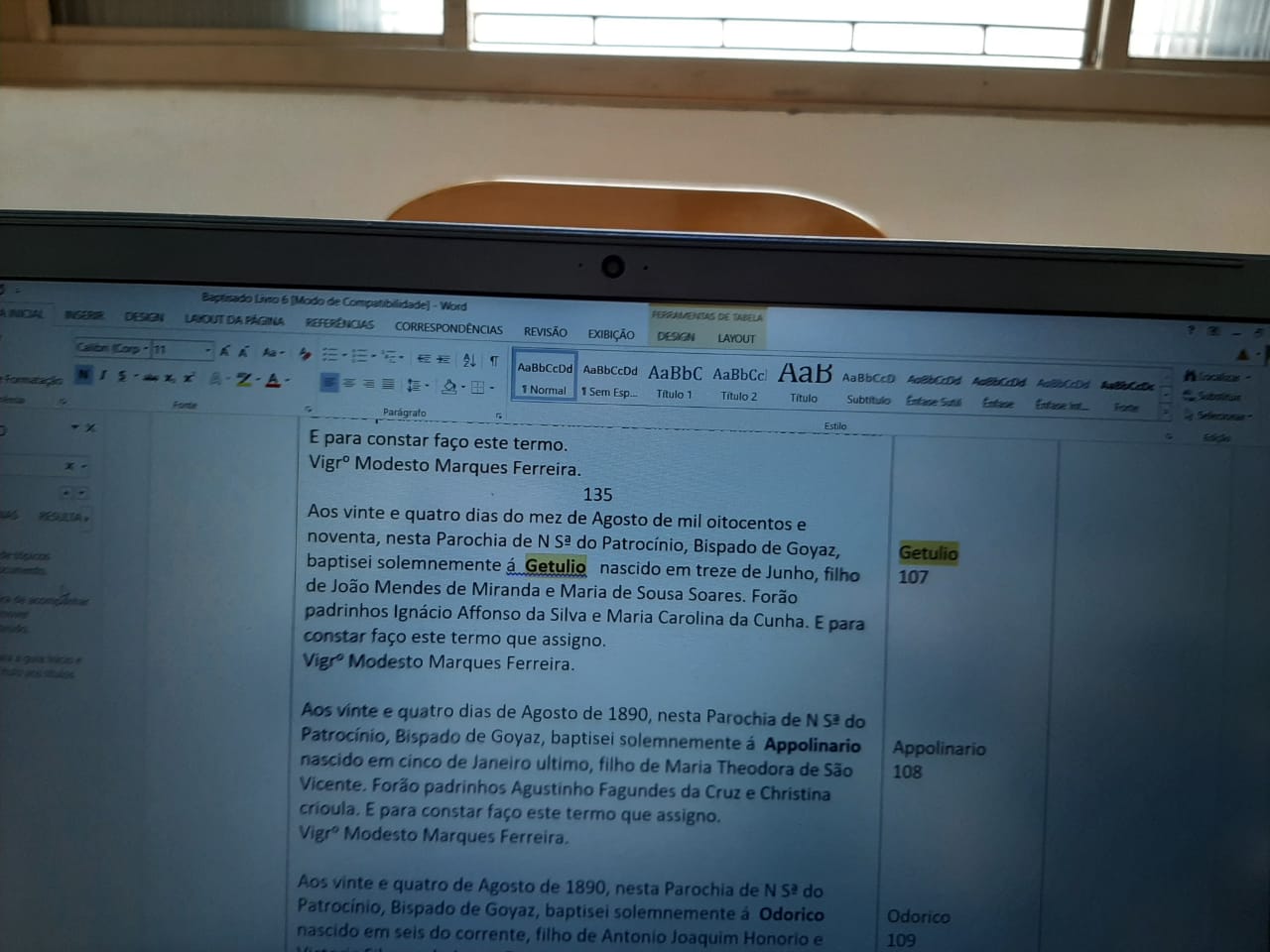 Bat Getulio Mendes 24 Aug 1890 nasc 13 Jun 1890 transcricao Dr Adeilson photo Patrocinio