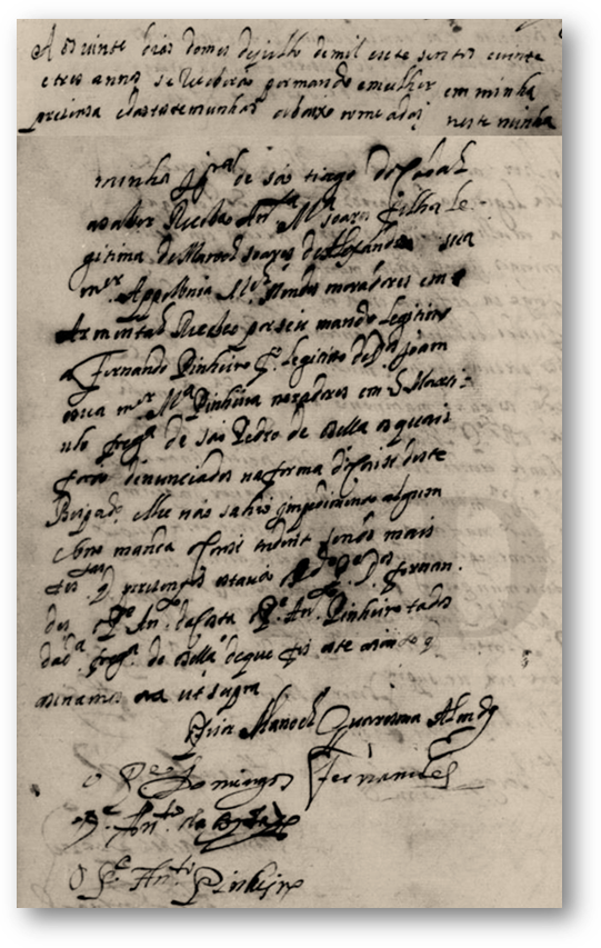 Cas Fernando Pinheiro e Antonia Maria Soares 1723 Aveiro bisavos Sancha Ursula