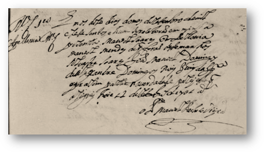 Cas Manoel Soares de Alexandre e Apollonia Manoel Mendes 1701 trisavos Sancha Ursula