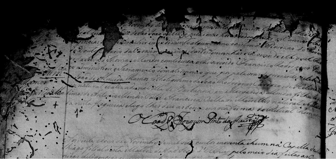 Cas Magarida Mendes Valle cc Joao de Almeida Ramos 22 Nov 1791 Sao Joao Del rei f. Antonio Mendes do Vale e Francisca Coelho de Meirelles