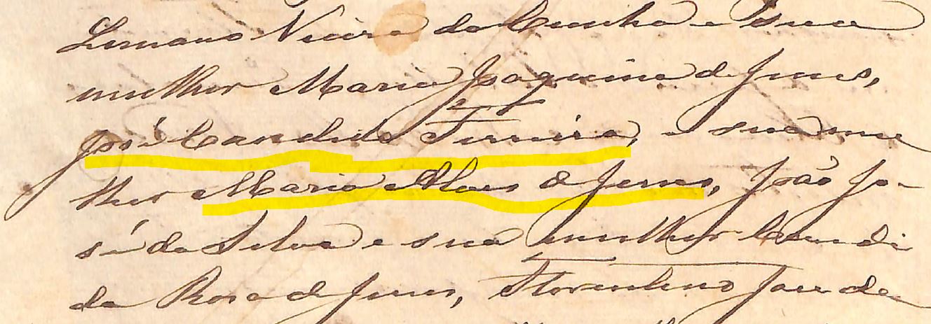 Inventario nulidade pag 2 Close up e div terra Faz Cocaes Joaquina Maria de Jesus tia de Jose Candido Ferreira