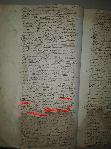 Araxa Cx 15 pag 6 Jose Mendes Valle testamento reside na Fazenda Taquaral de Joao de Almeida Ramos 1820