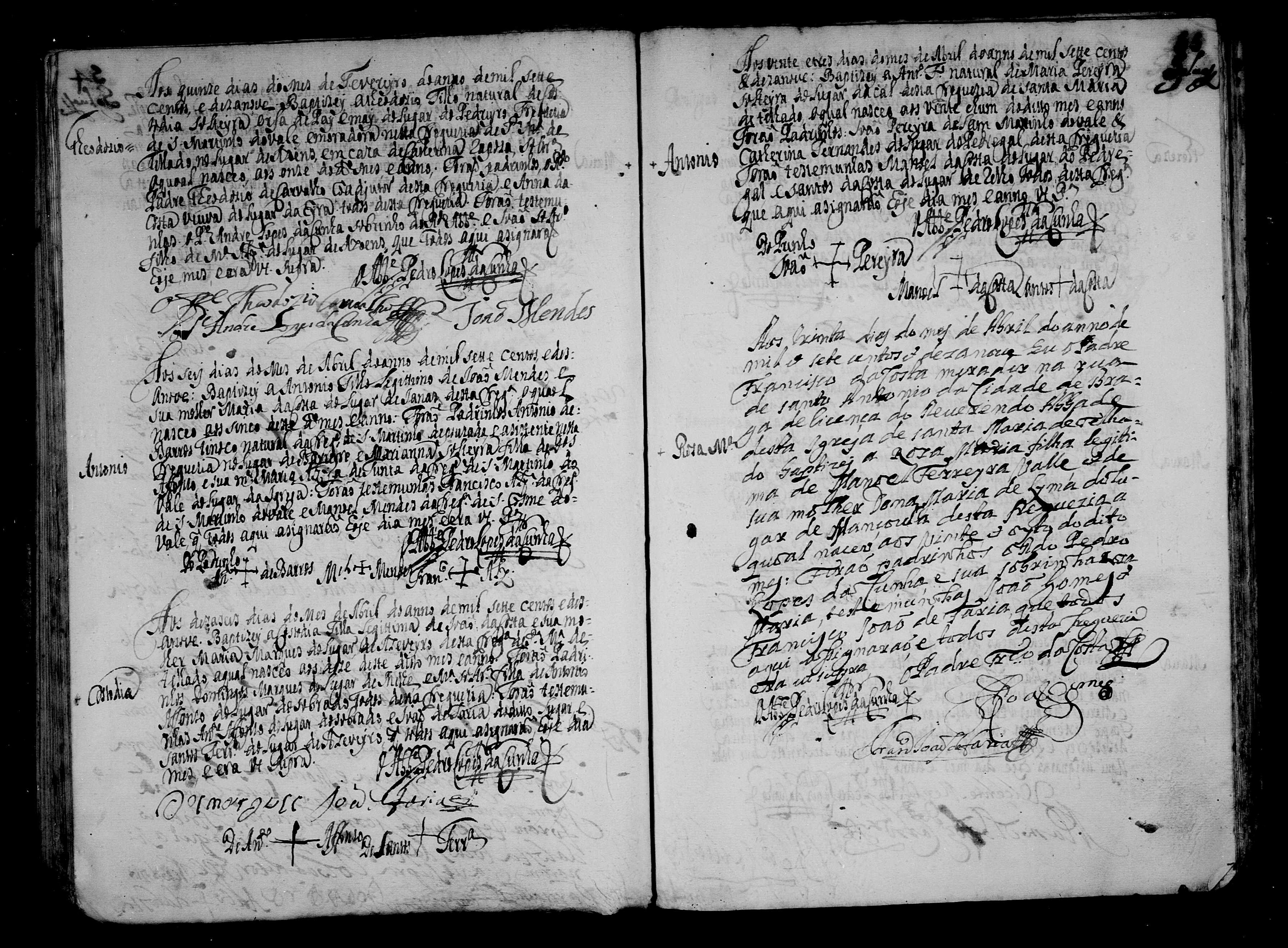 Bat Antonio Mendes Vale f. Joao Mendes e Maria da Costa Ribeiro - telhado Braga 1719 page