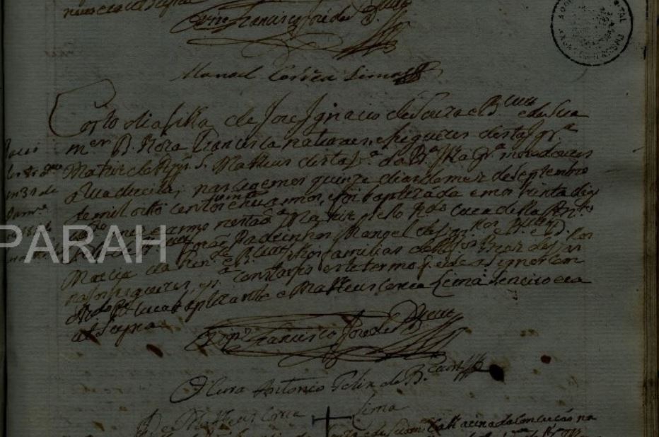 Bat Custodia f. Jose Ignacio de Souza Bittencourt e Rosa Francisca Vasconcellos irma do meu tetravo Jose Ignacio Vasconcellos