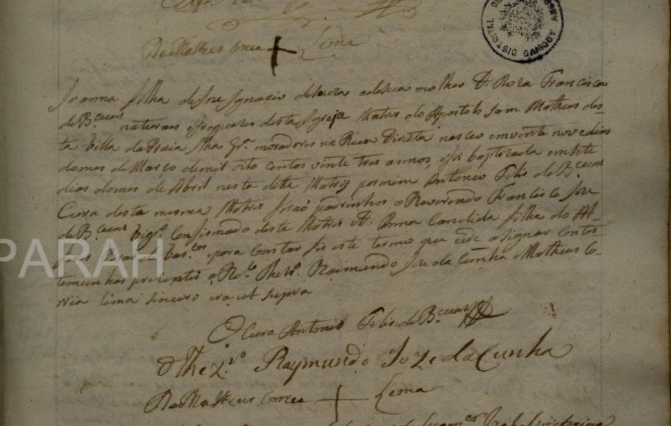 Bat Joanna f. Jose Ignacio de Souza Bittencourt irma do meu tetravo 1822 Graciosa