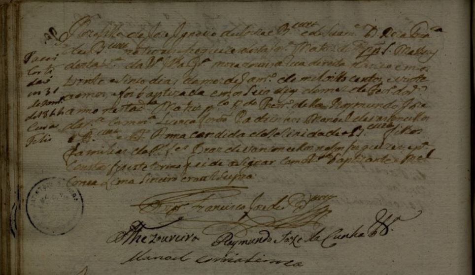 Bat Rosa f. Jose Ignacio de Souza Bittencourt e Rosa Francisca de Vasconcellos 1820 St Matheus St Cruz Graciosa Acores irma do Jose Ignacio de Vasconcellos