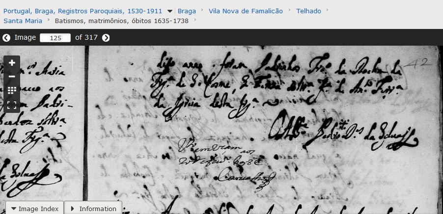 Bat Tereza Mendes f. Joao Mendes e Isabel da Costa 1698 2of2 B