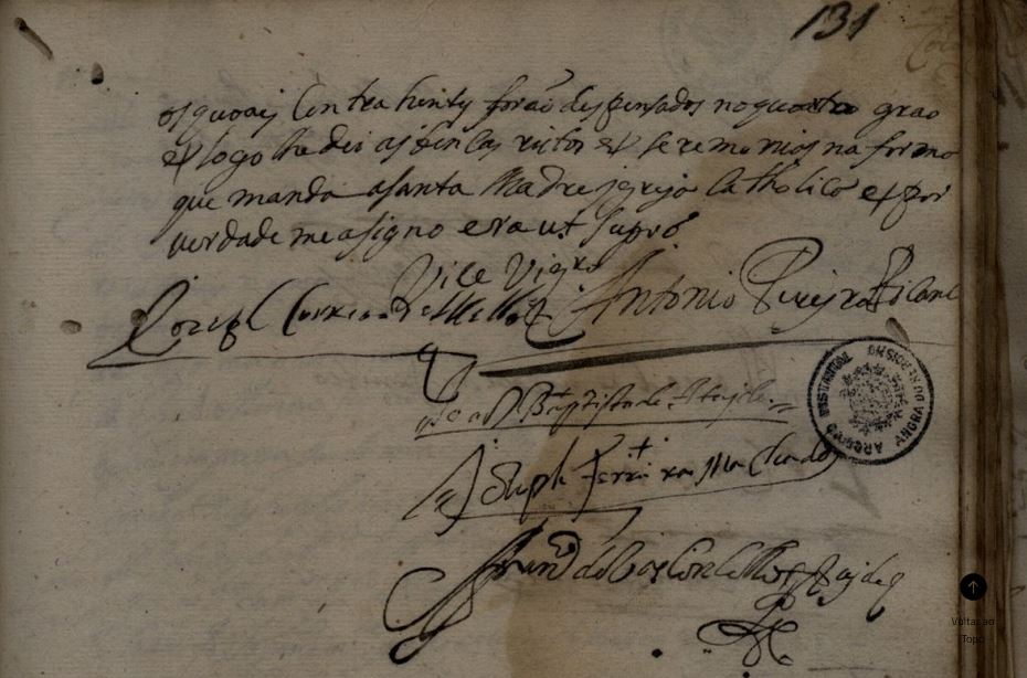 Cas Cap Bartholomeu Correa de vasconcellos e Francisca Xaavier de bittencourt meus octavos Matriz Santa Cruz Graciosa 1703 part 2