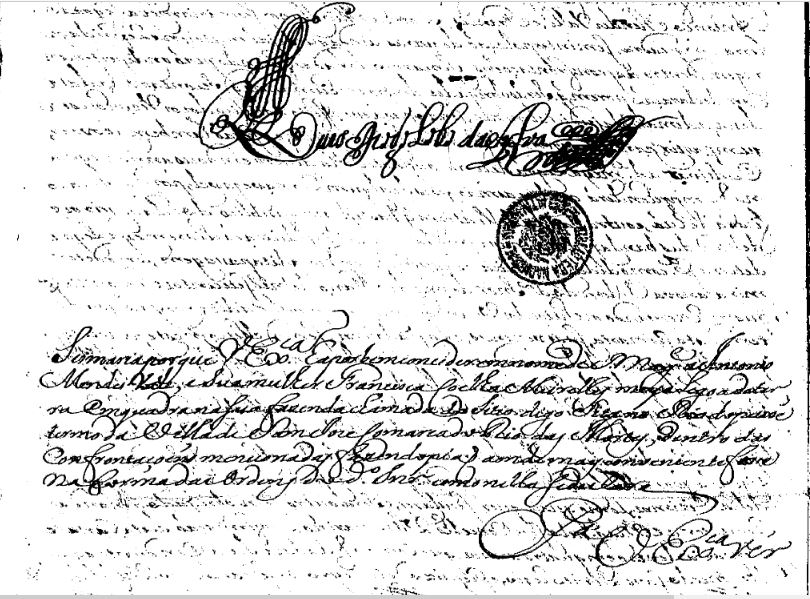 Antonio Mendes Valle e Francisca Coelho Meirelles Sesmaria doc pag4B