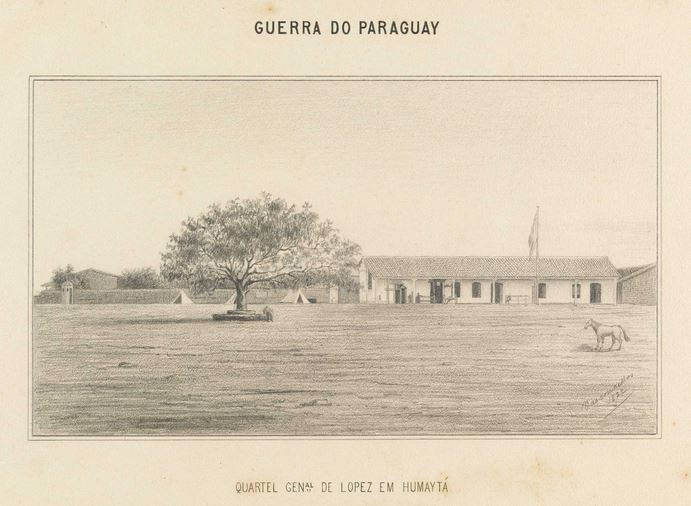 Desenhista Bras Ignacio de Vasconcelos - Quartel General de Lopes de Humaita