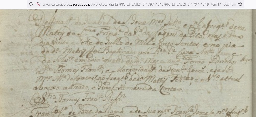 Bat DELFINA ROSA 27 Jul 1800 Lajes Pico Azores Portugal