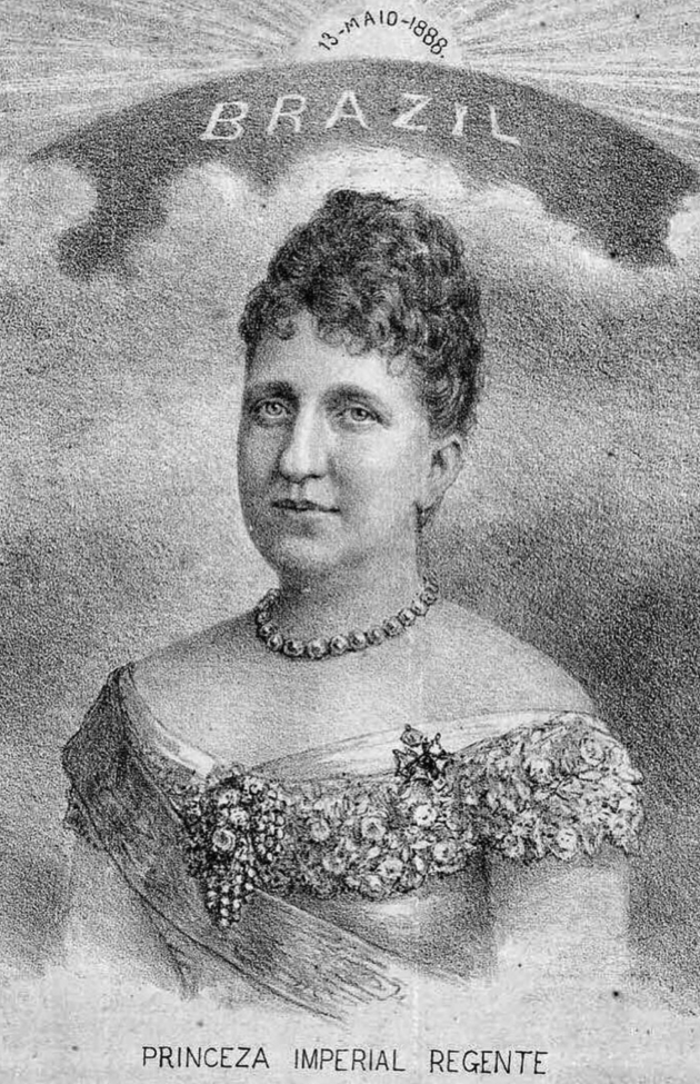 Princesa Isabel desenho 1888 publicado pela Revista Ilustrada segundo o Acervo Imperial no Tweeter