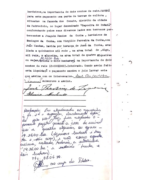 Inv Quirino Ferreira de Soares 1942 pg7 Auto do arrolamento da vinda para Virgilio Ferreira da Cunha